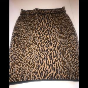 BCBG Maxazria Leopard Skirt